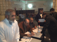  بالصور: مراسم حلف اليمين لحجاج مدينة الرملة في المسجد العمري بالمدينة